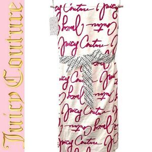 Juicy Couture Signature Logo Plush Printed Throw Blanket